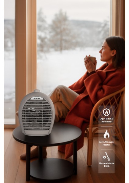 Fanlı Isıtıcı 2000 W LX-6331 Gri