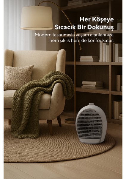 Fanlı Isıtıcı 2000 W LX-6331 Gri