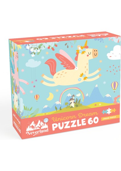 60 Parça Çocuk Puzzle - Unıcorn Dream (Unıcorn Rüyası)