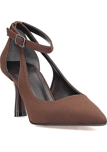 Elit 25KMST1117Z Kadın Klasik Topuklu Ayakkabı Kahverengi fiyatları