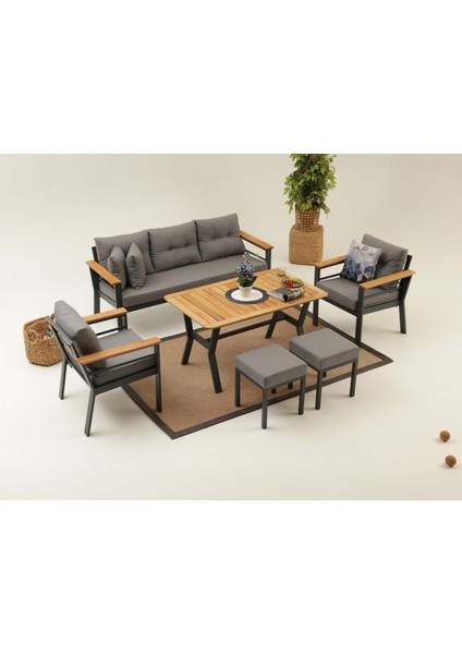 Kamelya Bahçe Koltuk Takımı Antrasit modelleri