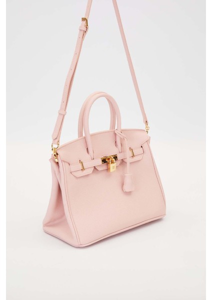 Pembe Aksesuar Detaylı Büyük El Çantası fiyatları