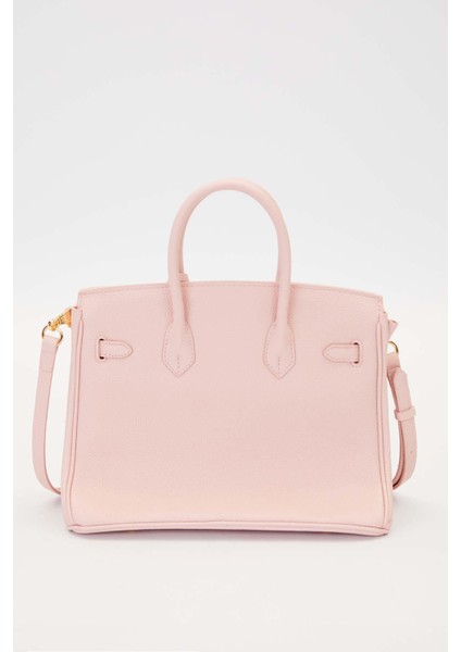 Pembe Aksesuar Detaylı Büyük El Çantası fırsatları