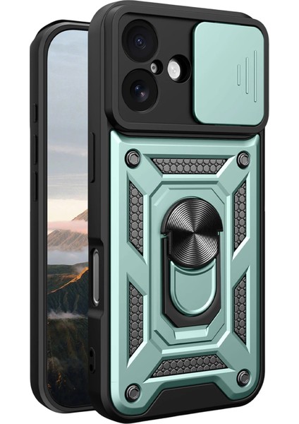 Lvsqvr Newface Apple Iphone 17 Pars Lens Yüzüklü Silikon - Yeşil fiyatları