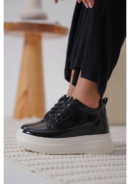 Modaserdem Lauren Kadın Gizli Topuk Siyah Spor Ayakkabı fırsatları