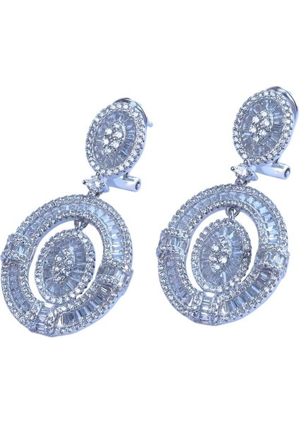 Baget Oval Işıltı Gümüş Küpe fırsatları