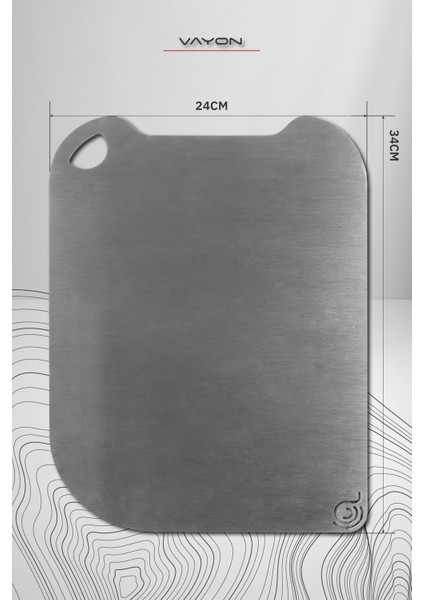 Vayon - Paslanmaz Çelik Kesme Tahtası indirimleri