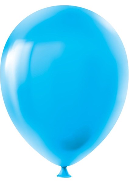 Pastel Balon Baskısız (100 'lü) Mavi
