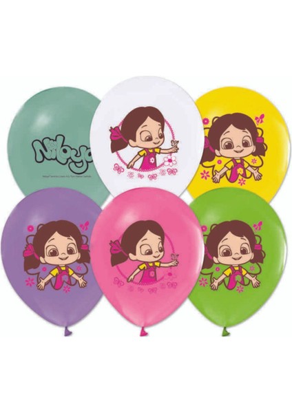 Niloya Baskılı Balon 10 Adet
