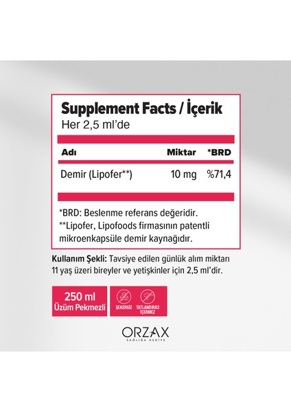 Ocean Microfer Şurup 250 ml indirimleri