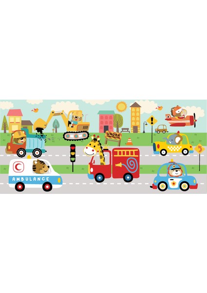 36 Parça Çocuk Puzzle - Traffıc Vehıcles (Trafik Taşıtları) fiyatları