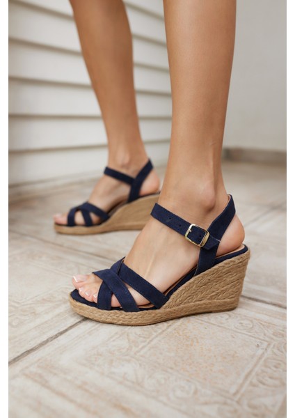 Susana Kadın Bej Bantli Espadril Taban Sandalet