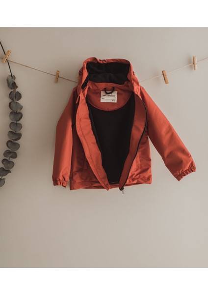 Termal, İçi Polarlı Su Geçirmez Kar Yağmur Çocuk Montu-Tarçın modelleri