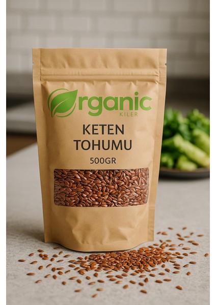 Keten Tohumu 500GR Süper Gıda Glutensiz - Katkısız & Ilavesiz Taze Mahsül - Diyet Dostu