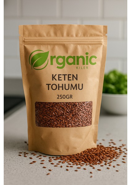 Glutensiz Keten Tohumu 250 gr Tane Katkısız & İlavesiz Taze Mahsül
