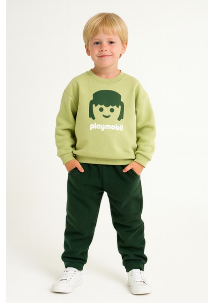 Erkek Çocuk Playmobil Alt-Üst Takım Haki