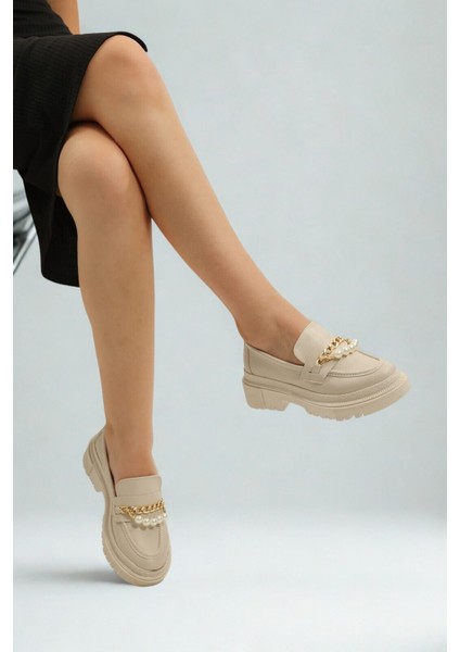 Loafer Günlük Kadın Inci Taş Detaylı Rahat Ayakkabı fiyatları