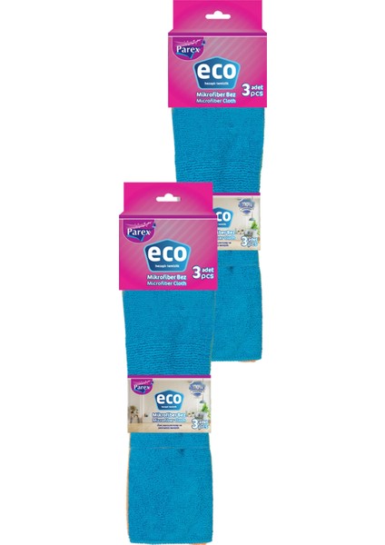 Eco 3’lü Mikrofiber Bez Açık İkili Paket