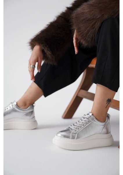 Modaserdem Dina Gümüş Kadın Sneaker