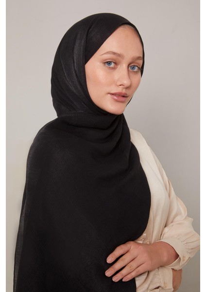 Siyah Kristal Abiye Şal