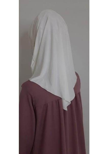 Kız Çocuk Pratik Başörtü ( 4-10 Yas ) Beyaz Renk modelleri