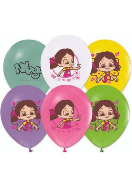 Niloya Baskılı Balon 12 Inch 30 Adet