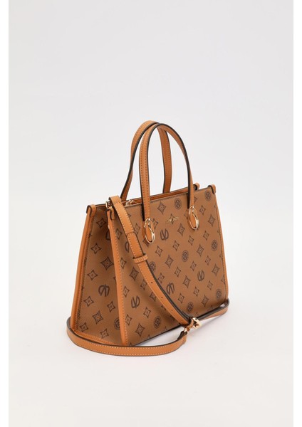 KOYU KAHVE C8 LVD Baskılı El Çantası fiyatları