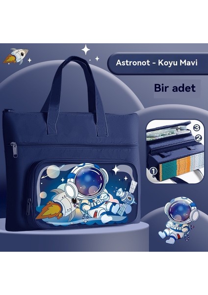 Karikatür Büyük Kapasiteli Öğrenci El Kitap Çantası (Yurt Dışından) fiyatları