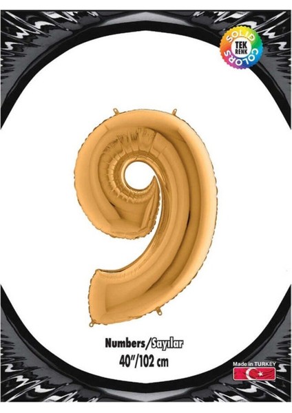 9 Gold 40 Inch Folyo Balon