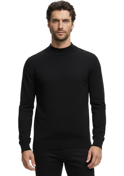 Premium Erkek Yarım Balıkçı Yaka Triko Kazak Gregorio