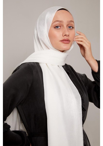 Ekru Kristal Abiye Şal