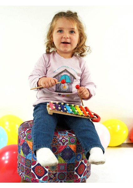 Kız Sweatshirt Pantolon Takım 3-6/6-9/9-12/18-24 Ay