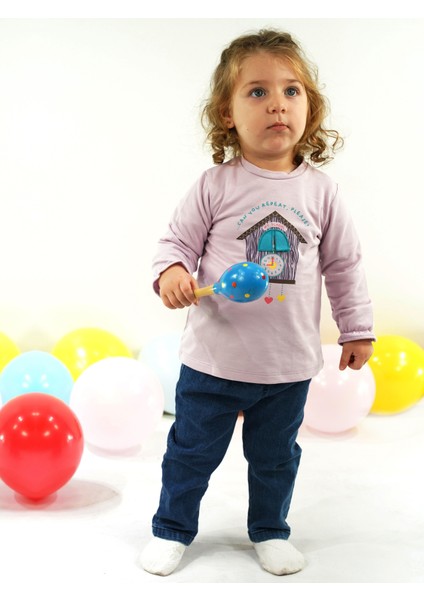 Kız Sweatshirt Pantolon Takım 3-6/6-9/9-12/18-24 Ay fiyatları