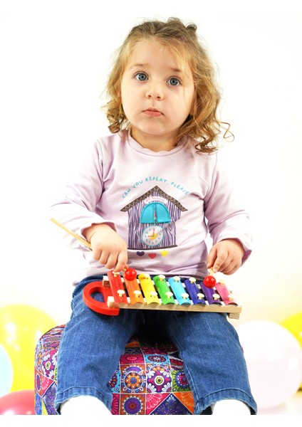 Kız Sweatshirt Pantolon Takım 3-6/6-9/9-12/18-24 Ay modelleri