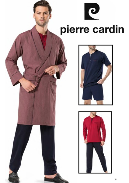 Erkek Giyim 5 Parça Kutulu Robdöşambır & Pijama Takımı Set L1.PC.5560.01