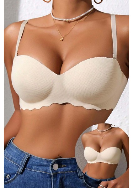 Dikişsiz Balensiz Hafif Destekli Lazer Kesim Izbırakmaz Görünmez Sütyen