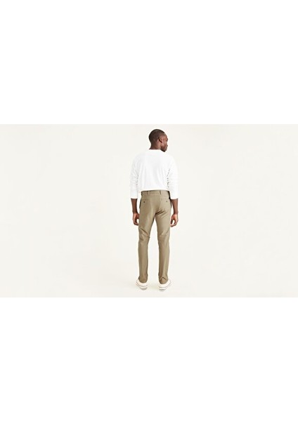 Smart 360 Comfort Knit Bej Slim Fit Chino Pantolon
