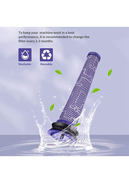 V8, V6 V7 V8 DC59 DC58 Için Filtre 965661 01 Parçasını Değiştirir 4'lü Yedek Paket (Yurt Dışından) indirimleri