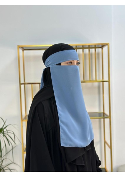 Tek Katlı Pece Medine Ipegi Mavi Renk