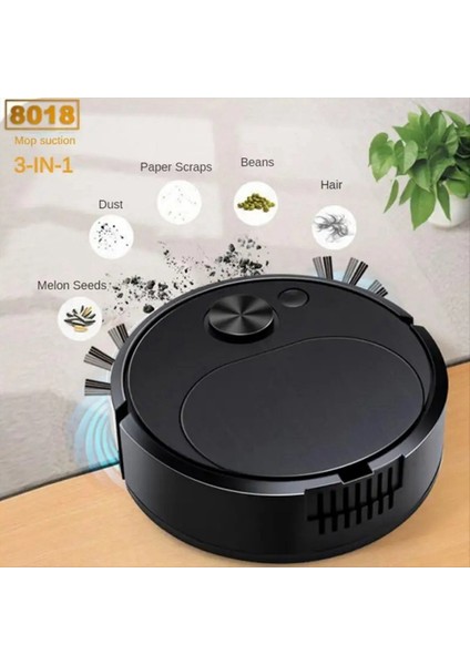 Otomatik Elektrikli Süpürgeler USB Şarjlı Mini Temizlik Makinesi Akıllı Süpürme Paspas Robotu Temizleyiciler, Beyaz (Yurt Dışından) fırsatları