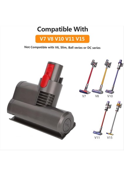 V7 V8 V10 V11 V15 Kablosuz Dikey Elektrikli Süpürgeler, Yatak, Kanepe, Halı, Araba, Derinlemesine Temizlik Için Mini Fırça Başlığı Aleti (Yurt Dışından) fiyatları