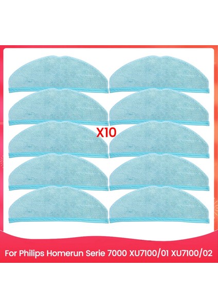 Homerun 7000 Serisi XU7100/01 XU7100/02 Yedek Parçalar Için 10 Adet Paspas Bezi Pedi Ev Temizlik Aksesuarları (Yurt Dışından)