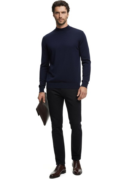 Premium Erkek Yarım Balıkçı Yaka Triko Kazak Gregorio