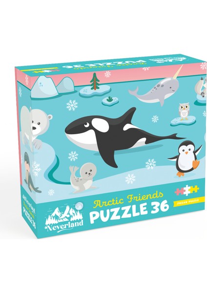 36 Parça Çocuk Puzzle - Arctıc Frıends (Kutup Arkadaşları)