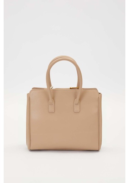 Gri Deri Aksesuar Detaylı El Çantası fırsatları