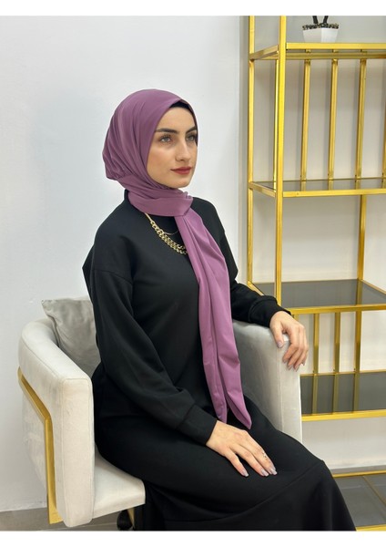 Ithal Kumaş Çıtçıtlı Hazır Şal Iki Sekılde Kullanılır Leylak Renk modelleri