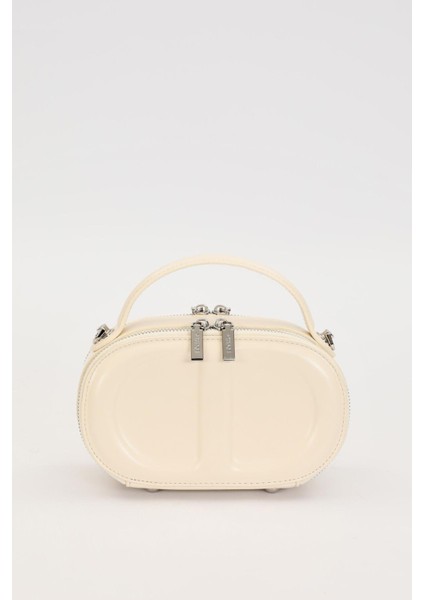 A.Sarı Çift Fermuarlı El Çantası