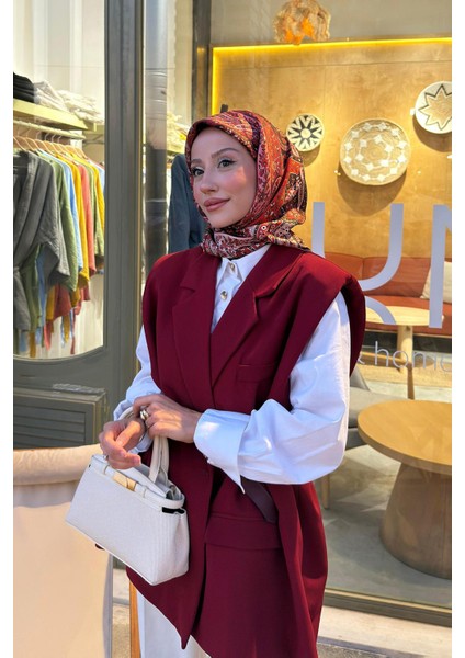 Vizon Krem Mini Çanta Akseusarlı El Çantası