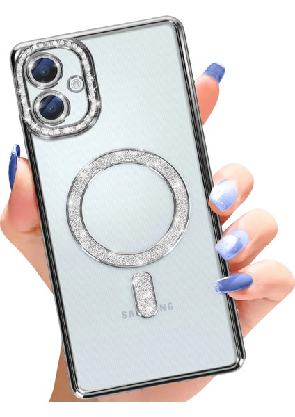 Lvsqvr Newface Samsung Galaxy A06 Joke Simli Magneticsafe Kılıf - Siyah fiyatları