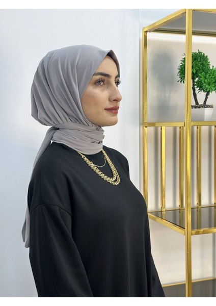 Ithal Kumaş Çıtçıtlı Hazır Şal Iki Sekılde Kullanılır Gri